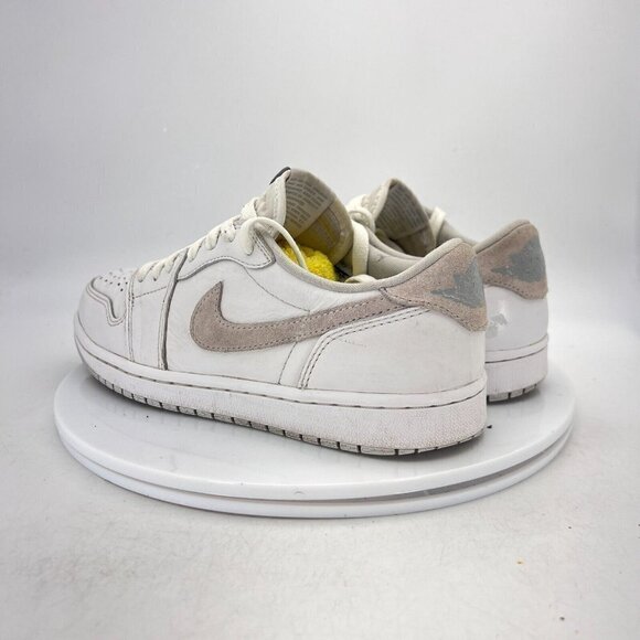 Nike Air Jordan 1 Low  Men Size 8 CZ0790-100 White Grey Particle Grey Shoes - Picture 7 of 15